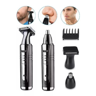 Máquina Cortar Cabelo Kemei Aparador Tirar Pelos Nariz Barba Bigode Acabamento Kemei Original km6511 em Oferta na Shopee