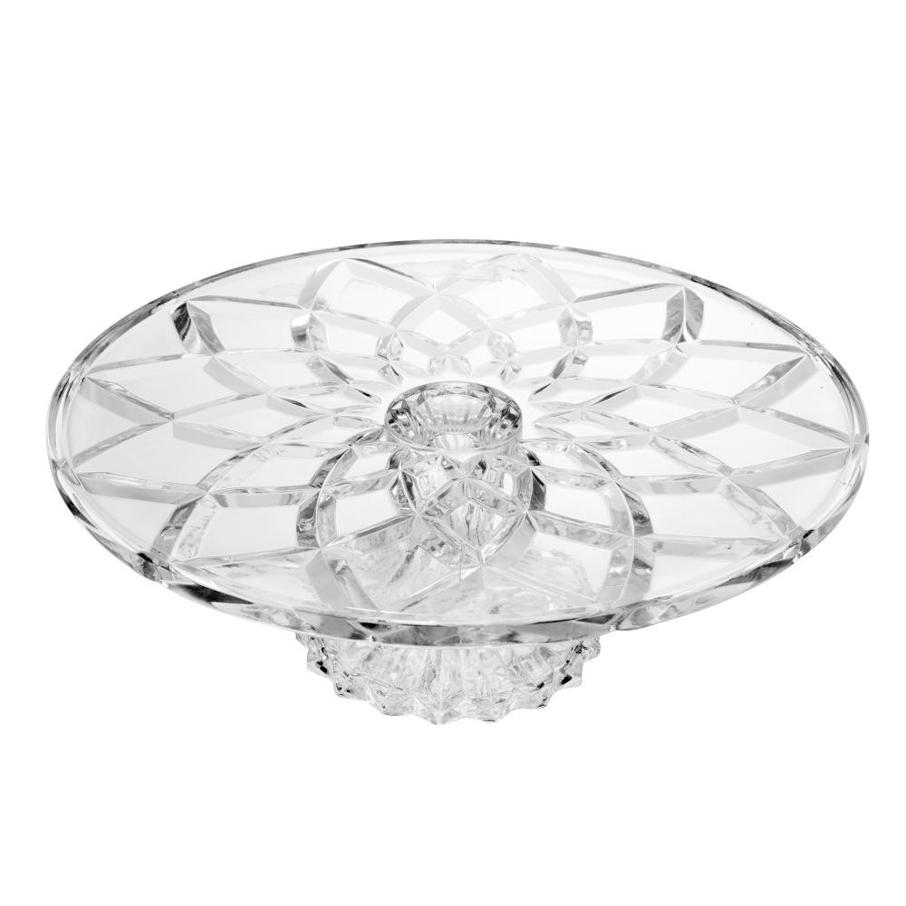 Prato para Bolo com Pé Deli Diamond Lyor 30cmx9,5cm - Home & Living