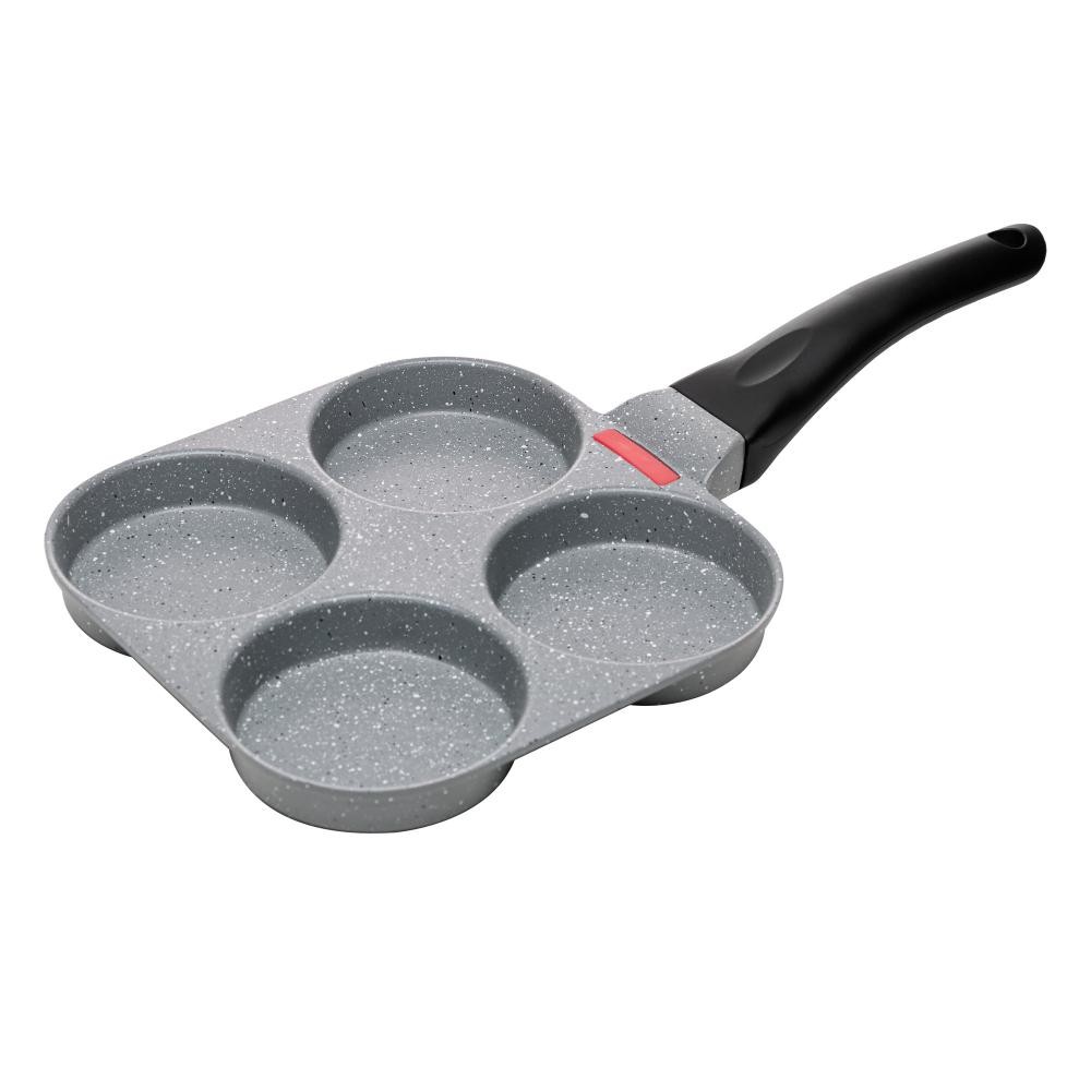 Frigideira de Indução com 4 Cavidades Wolff Granilite Cinza em Oferta na Shopee