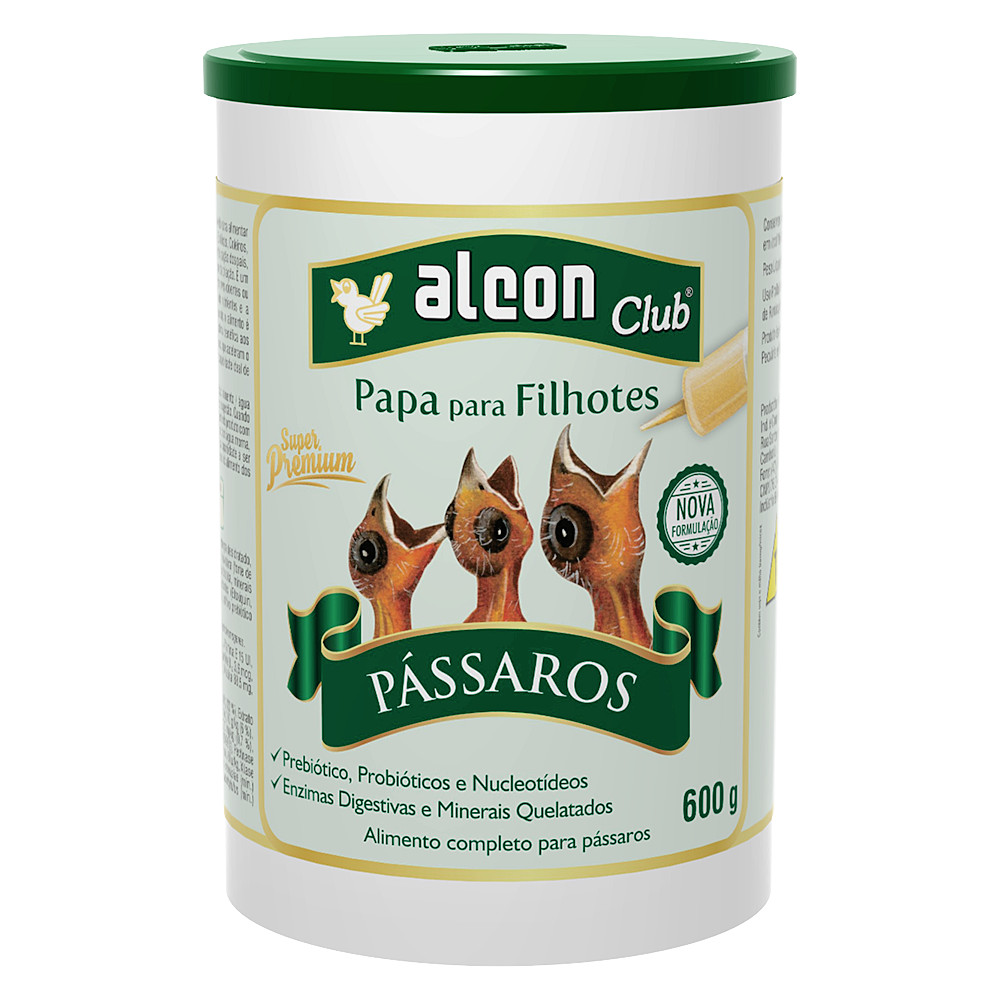 Ração Alcon Club Papa Para Filhotes 600g Alimento Passaros