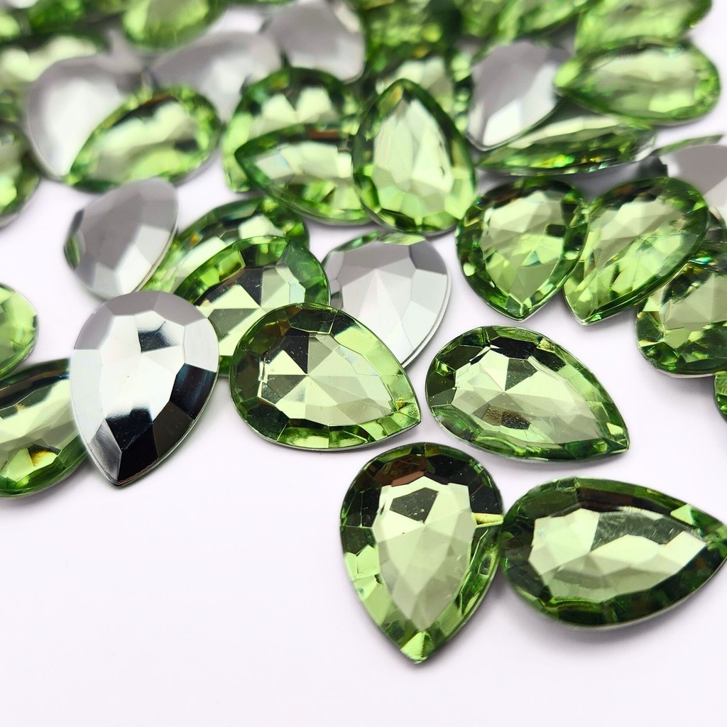 Chaton Gota 13x18mm - Verde Claro - Base Irregular em Oferta na Shopee