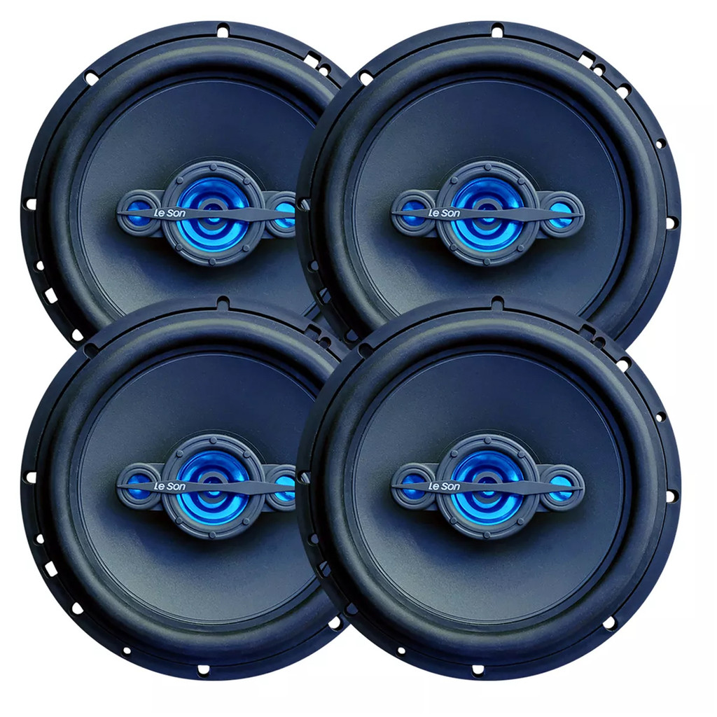 Kit 4 Alto Falantes Quadriaxial 6 Polegadas 200W 4R Preto Leson - 2LSNE0060 em Oferta na Shopee