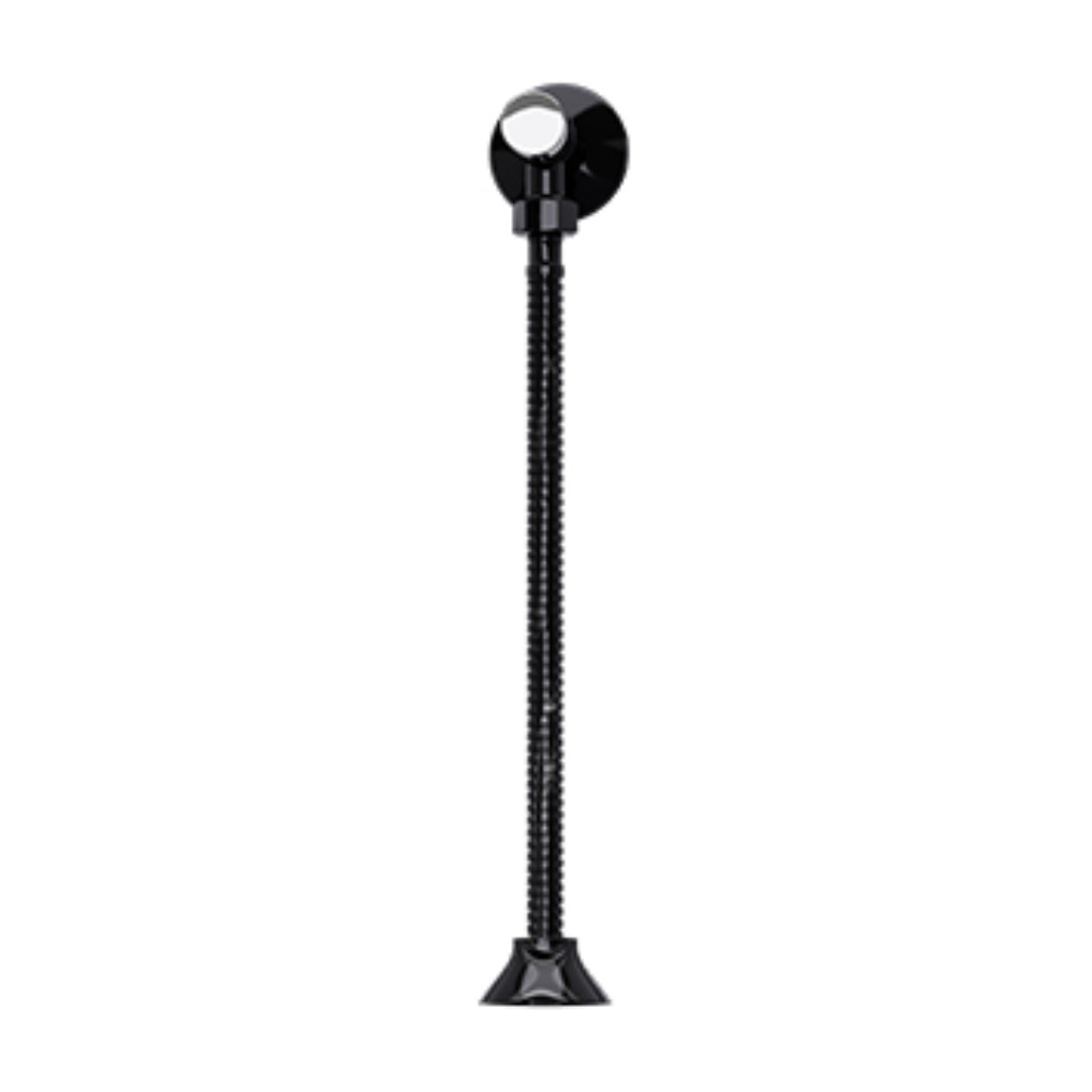 Válvula Para Mictório Preto Com Canopla E Flexível 30Cm Blukit