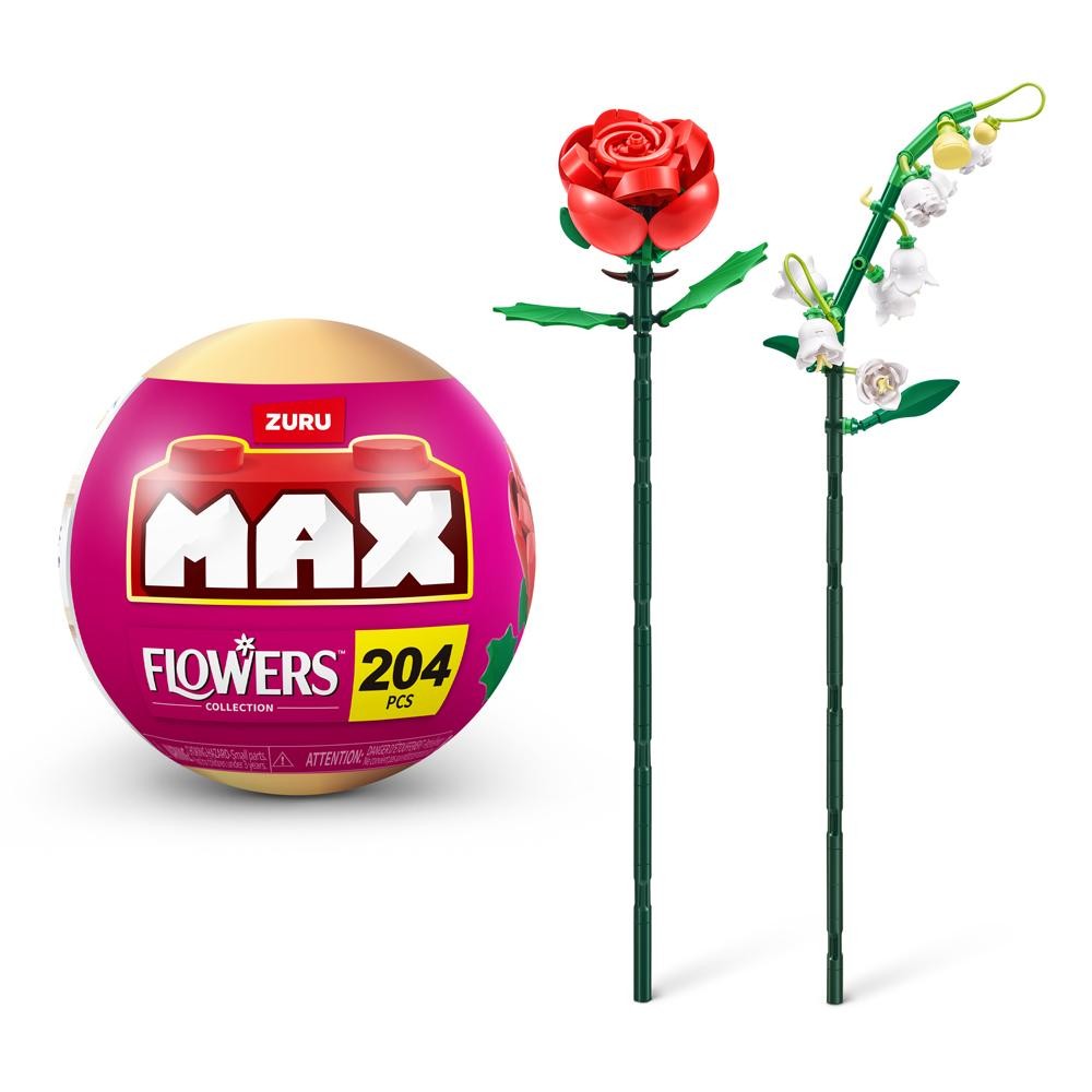 Blocos de Montar Max Premium Flowers - Rosa 204 pçs em Oferta na Shopee