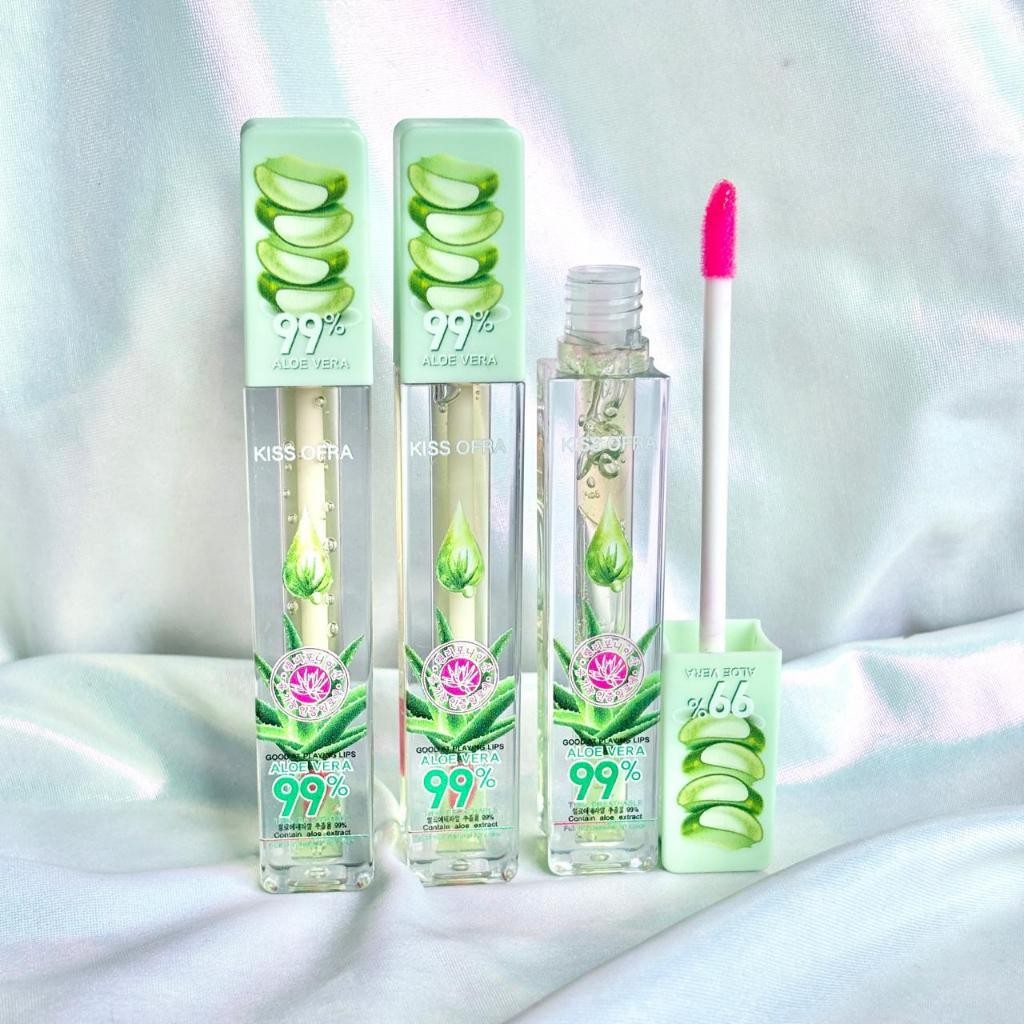 Gloss Labial Aloe Vera 99% Magic Lip Balm Muda De Cor Batom Hidratante Skincare Boca Pronto Entrega em Oferta na Shopee