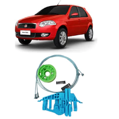Kit Reparo Maquina Vidro Eletrico 4pts Dian. Palio Actrative