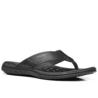 Chinelo Masculino Couro Pegada Numeracao Especial  533301 Preto em Oferta na Shopee