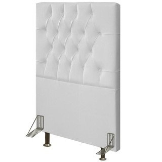 Cabeceira Cama Box Solteiro 90cm Diamante Sintético J02 Branco - Mpozenato em Oferta na Shopee