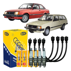 Kit Vela Cabo Ignição Chevette Marajó 1974 Á 1990