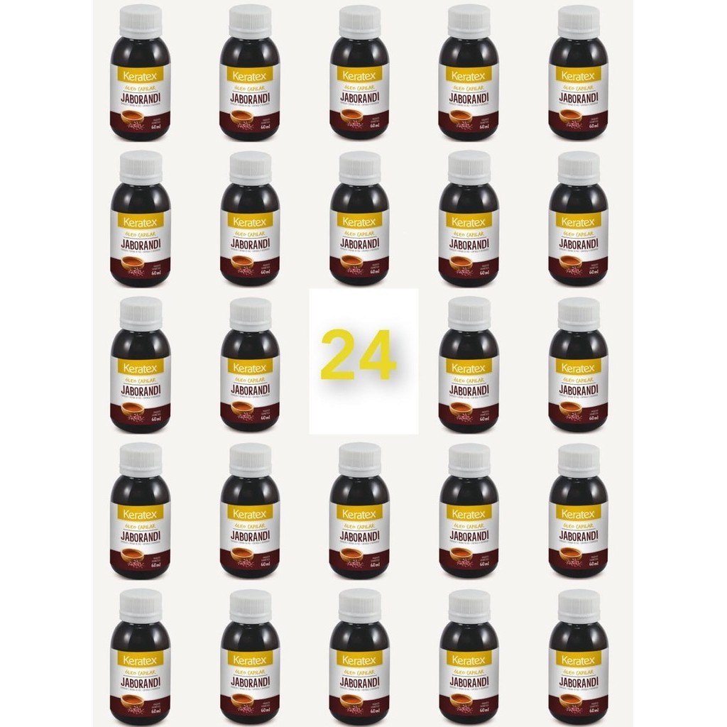 Kit Óleos Capilar Keratex Jaborandi 60ml - 24 unidades