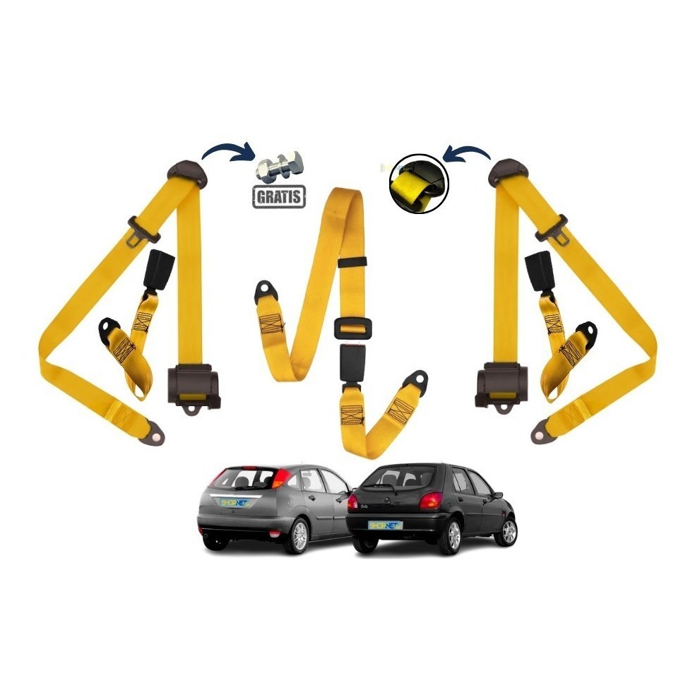 Cinto De Segurança Traseiro Ford Fiesta Ka Focus F1000 D20 L