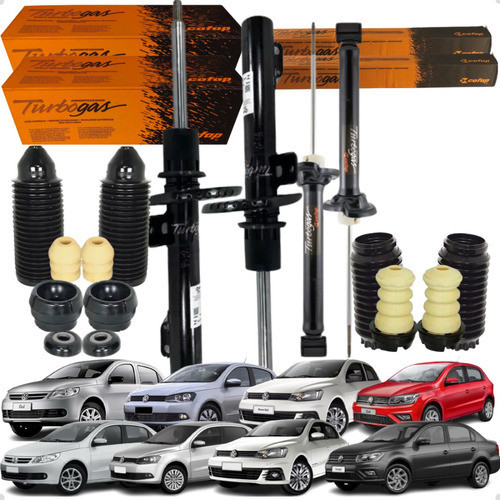 4 Amortecedor Dianteiro Traseiro Gol G5 G6 G7 Voyage + Kit em Oferta na Shopee