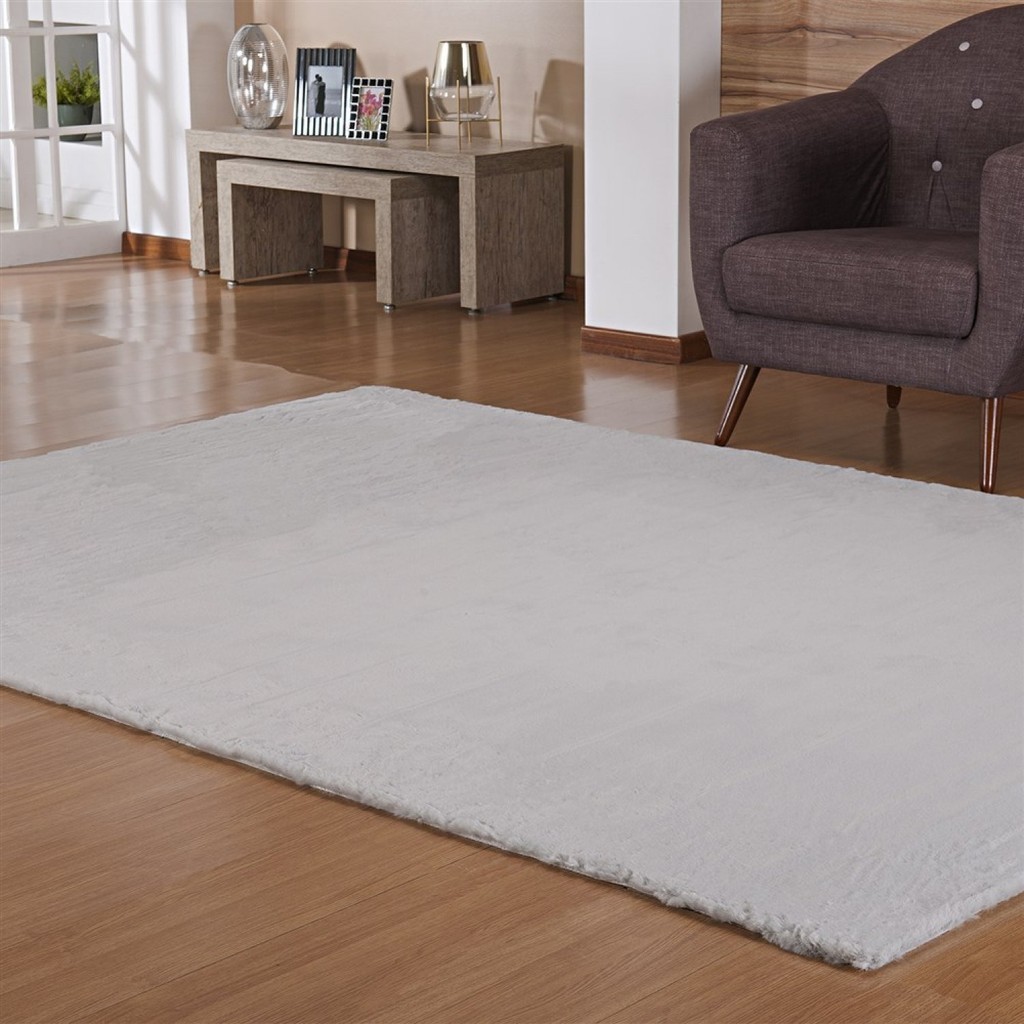 Tapete para Sala 180cmx300cm Bangor Niazitex Prata - Home & Living