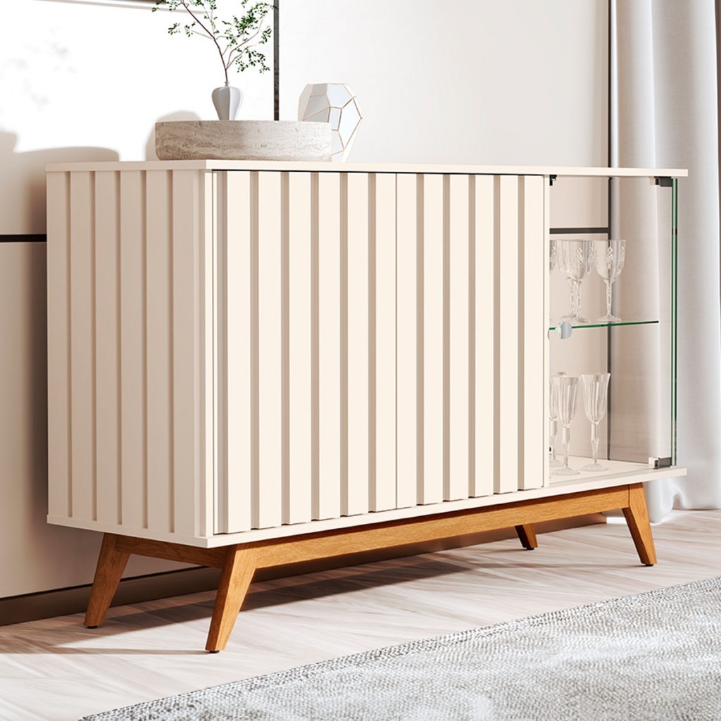 Balcão Buffet Açai 3 Portas 2 Prateleiras em Oferta na Shopee