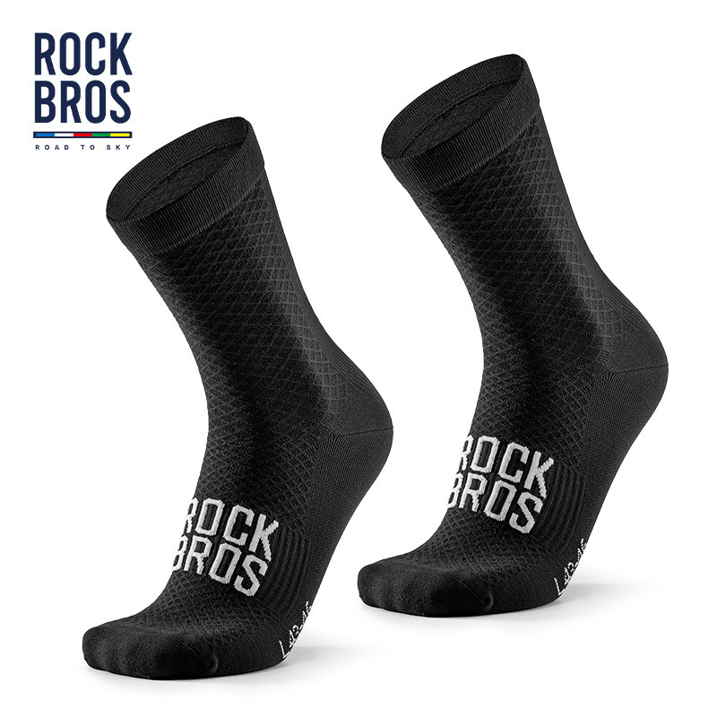 【 Road TO SKY 】 ROCKBROS Meias De Ciclismo Respiráveis De Bicicleta De Estrada Mtb Absorver O Suor Esportivas De Corrida Ao Ar Livre - Sports & Outdoors