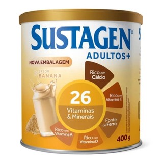 Sustagen Adultos+ Sabor Banana 400g em Oferta na Shopee