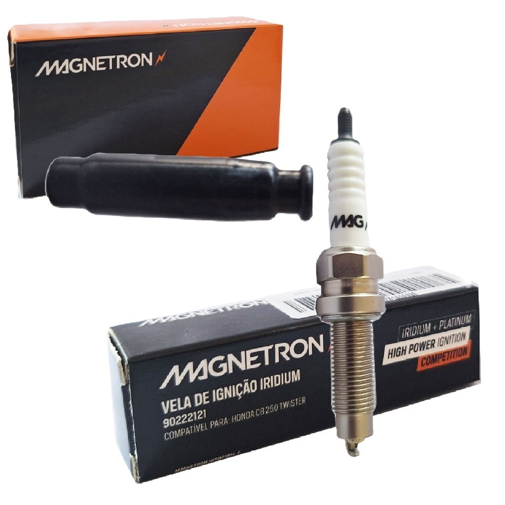 Vela Iridium e Cachimbo Cb 250f Twister / Cb 300f Twister Abs Magnetron em Oferta na Shopee