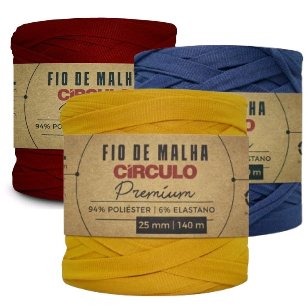 Fio De Malha Extra Premium Circulo 25mm 140m. em Oferta na Shopee