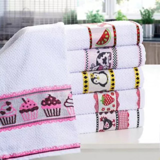 Kit 10 Panos de Prato Atoalhado Premium 100% Algodão | Pano de Copa Grande 49x65cm Bordado Gourmet em Oferta na Shopee