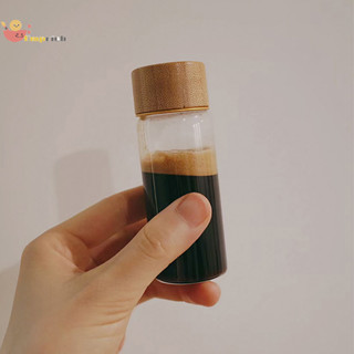 EMCH > Mini Garrafa De Vidro Para Café Concentrado De Suco De Leite Frasco À Prova De Vaza...