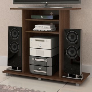 Rack para TV Até 32 Polegadas Cipó 2 Prateleiras Café - Jcm Móveis em Oferta na Shopee