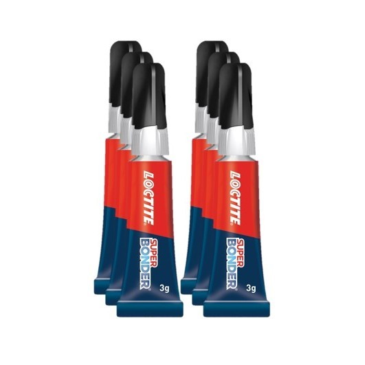 Kit com 6 - Adesivo Super Bonder Original Loctite 3g em Oferta na Shopee