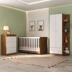 Quarto Infantil Completo com Colchão Incluso Doce de Leite Multimóveis MP4238