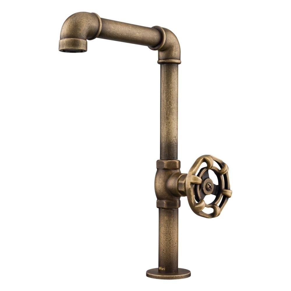 Torneira Para Lavatório De Mesa Living Bica Alta Bruto Fani em Oferta na Shopee