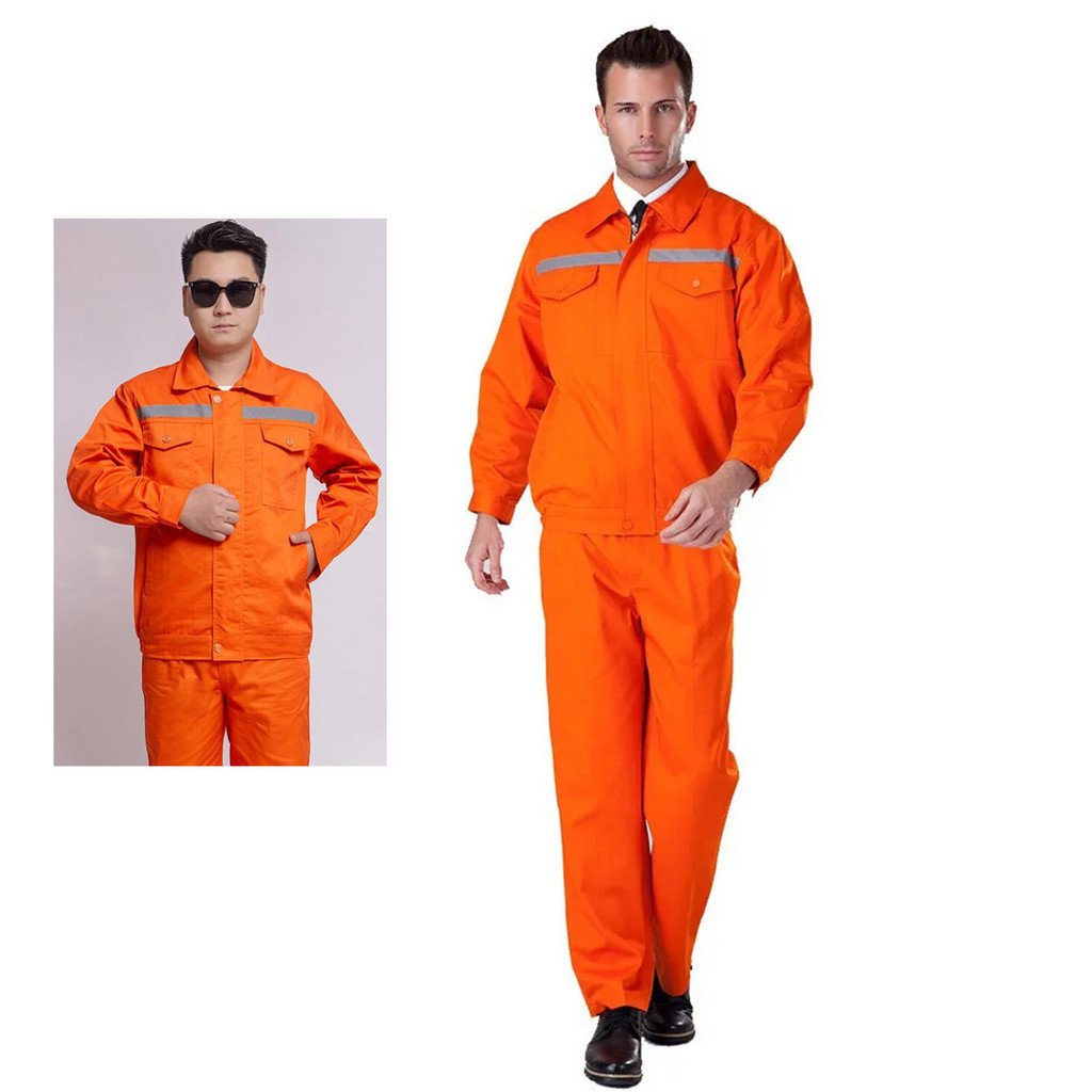 Conjunto Uniforme EPI Faixa Refletiva Segurança do Trabalho Profissional Obra Construtora Eletricista Mecanico Prestador de Serviço