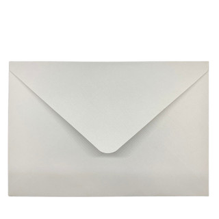 Envelope Bico Cinza + Cartão Visita Branco 10,5x15,5cm 25 Un