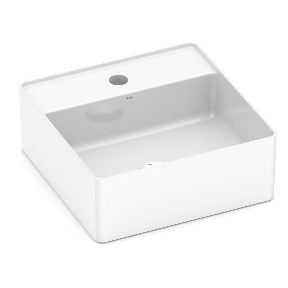 Cuba de Apoio Quadrada Com Mesa Platinum P4 35x35cm Branco Incepa em Oferta na Shopee