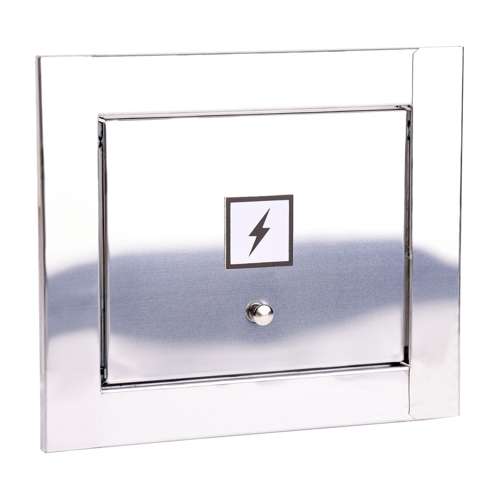 Visor Parede Energia Luz 100% Inox Basculante – Inox