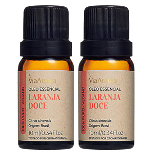 Óleo Essencial De Laranja Doce 100% Puro Via Aroma 2unidades em Oferta na Shopee