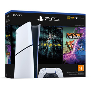 Console PS5 Slim (Sem Leitor) + 2 Jogos