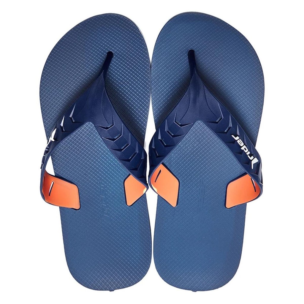 Chinelo Rider Street Duo Dedo Masculino - Azul e Laranja - Men Shoes