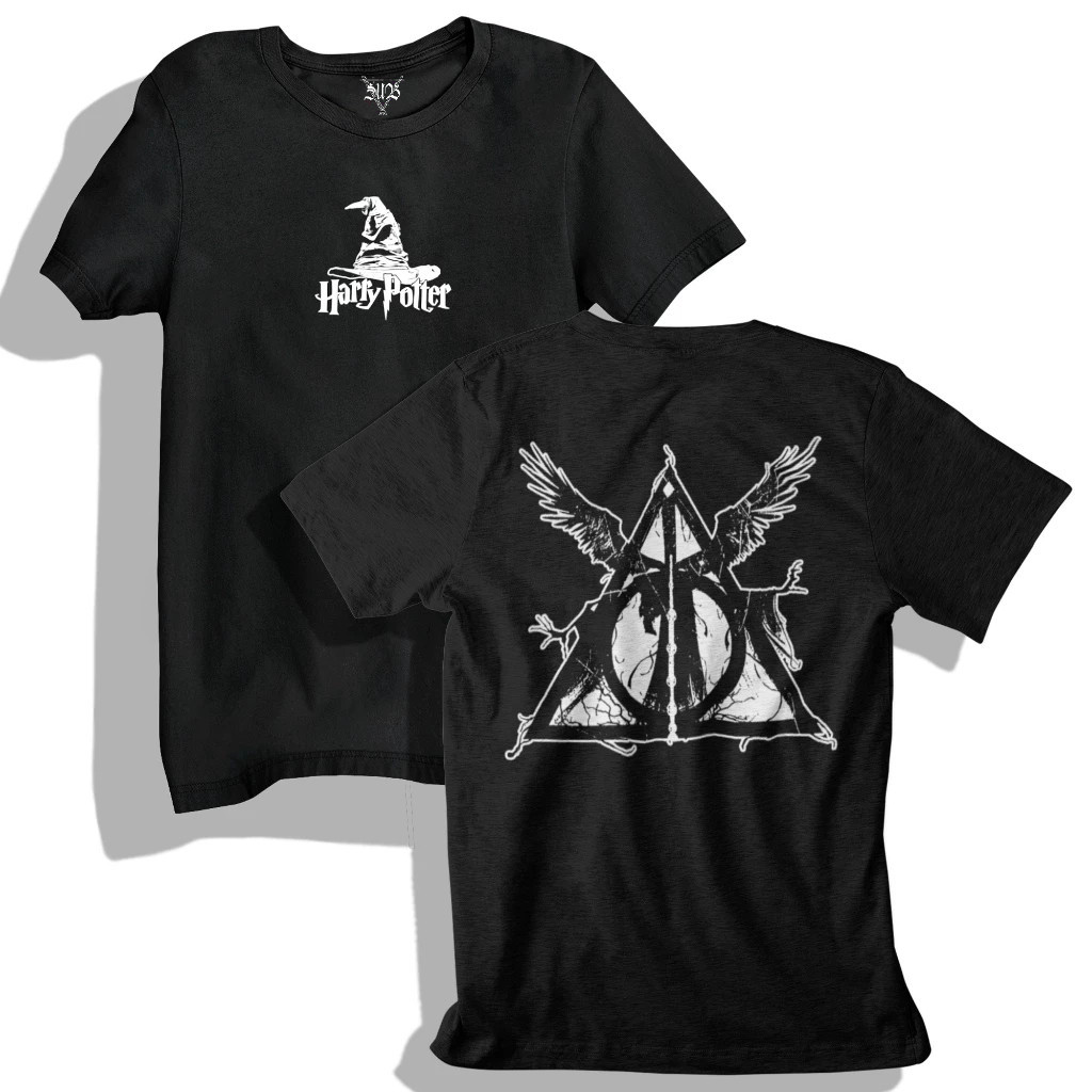 Camisa UNISSEX Harry Potter Relíquias Varinha Mágica Azkaban Sirius Black Dobby p ao g5