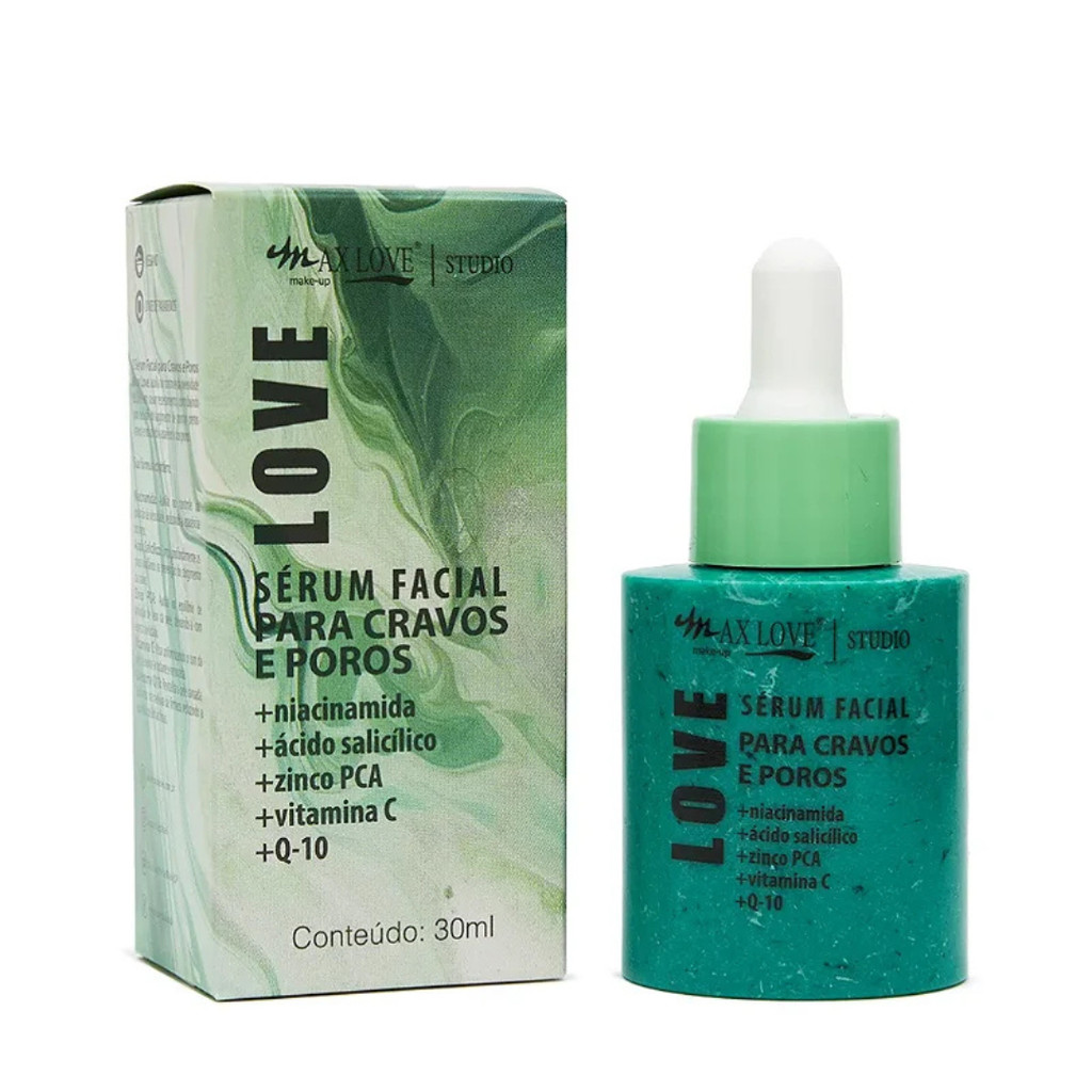 Sérum Facial Para Cravos e Poros - Max Love