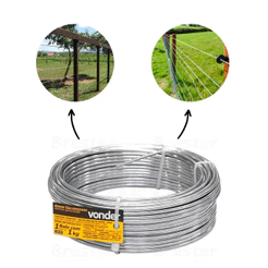 Arame Galvanizado cerca elétrica Nº18 1,24mm 1kg 106 metros