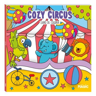 Livro para Colorir Cozy Circus Magic - 1 Unidade em Oferta na Shopee
