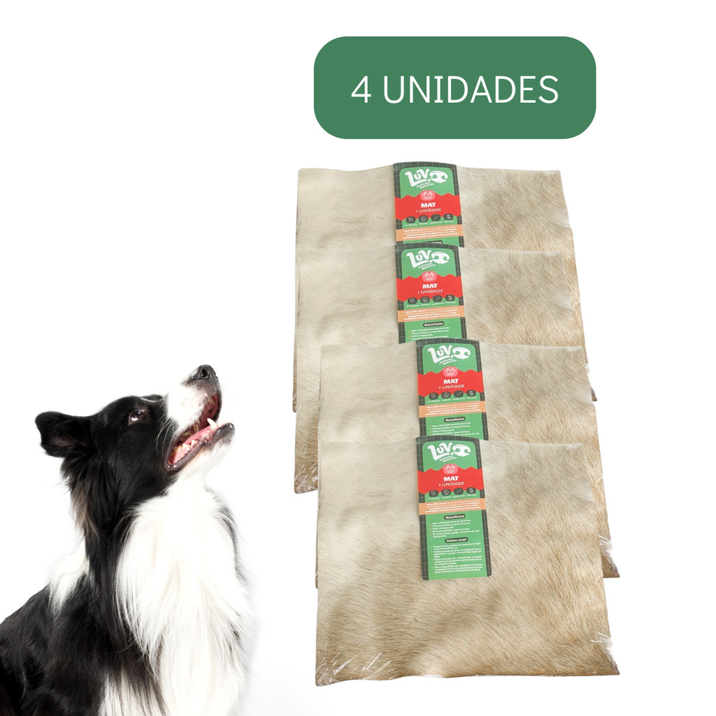 Kit Mordedor Natural Resistente Para Cães Luv Mat 4un