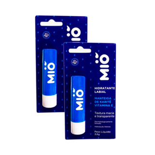 Kit 2 Protetor Labial Mió Hidratante com Manteiga de Karité e Vitamina E 3,6g em Oferta na Shopee