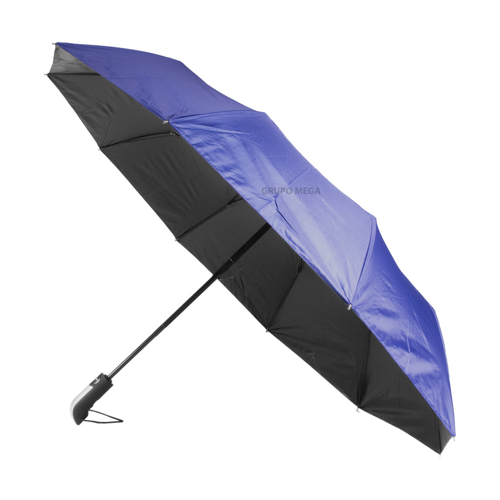 Guarda chuva automático grande dobrável abre fecha reforçado contra vento proteção uv 10 varetas