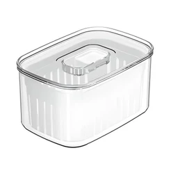 Organizador Clear Fresh 0,65L Com Cesto Natural OF550NT - Ou