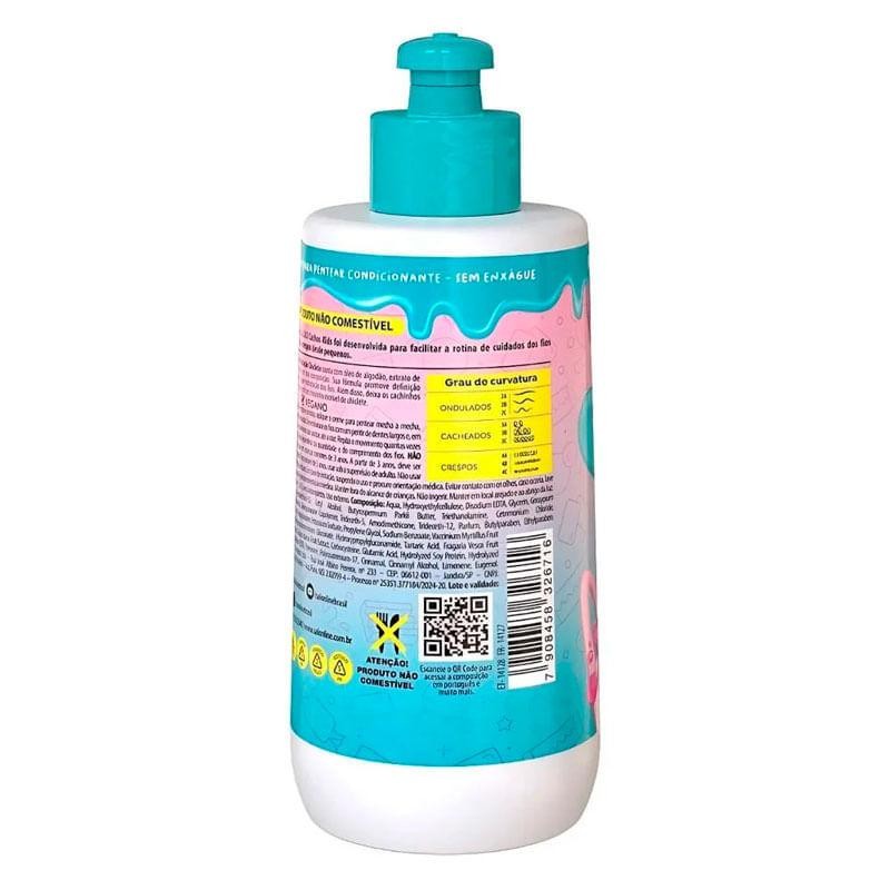 Creme Para Pentear Salon Line kids SOS Cachos Chiclete 300ml em Oferta na Shopee