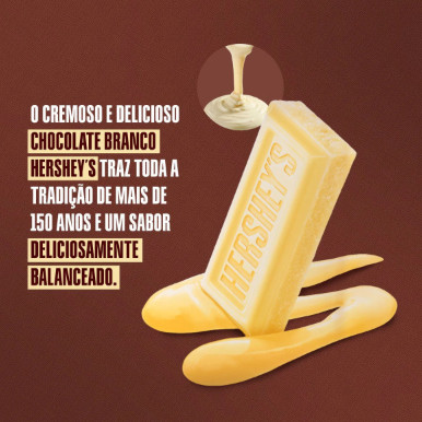 Detalhes do Chocolate Branco 82g Hersheys