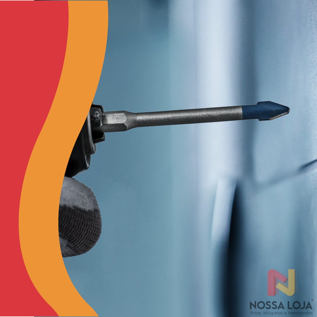 Broca P/ Porcelanato EXPERT HEX-9 Hard Ceramic 4x90mm Bosch
