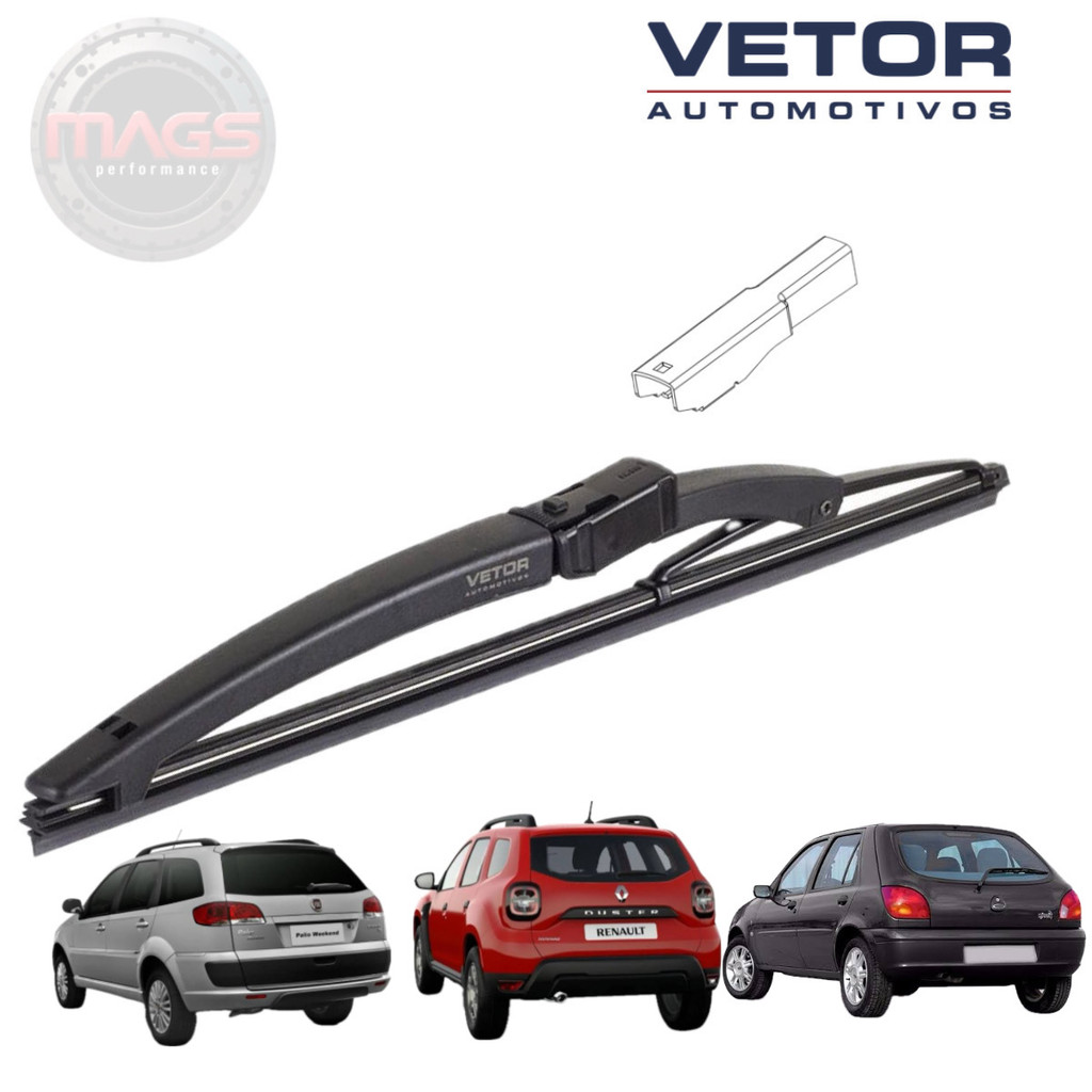 Palheta Traseira Limpador Traseiro Duster (2020 a 2025) Fiesta Street (1996 a 20