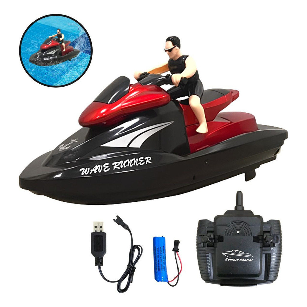 MOTO AQUÁTICA CONTROLE REMOTO VERMELHO BW257VM