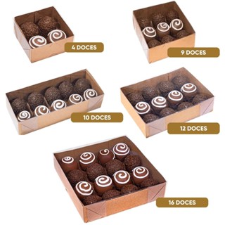 Caixa Basic Kraft para Doces Ideia com 10un Escolha Tamanho em Oferta na Shopee