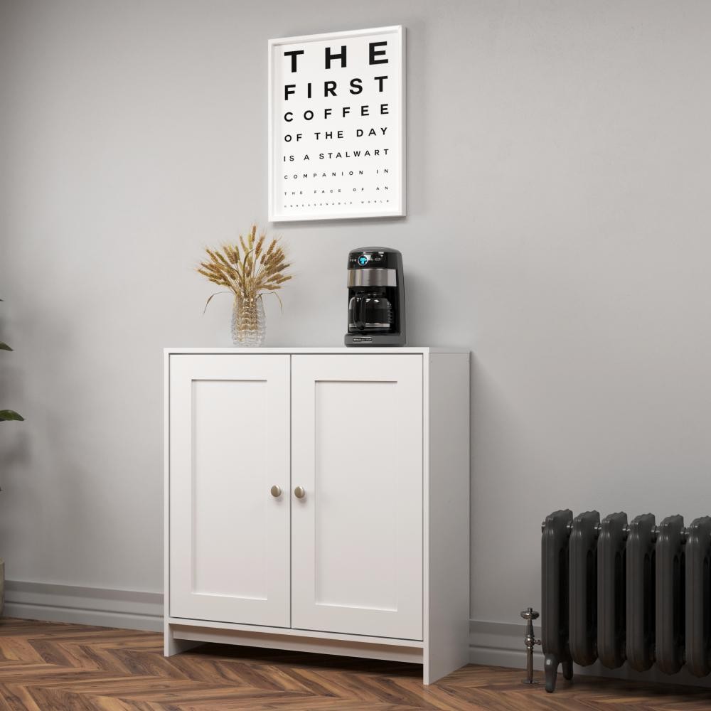 Balcão de Cozinha 2 Portas 1 Prateleira BM08 80cm Branco - Decibal Móveis em Oferta na Shopee